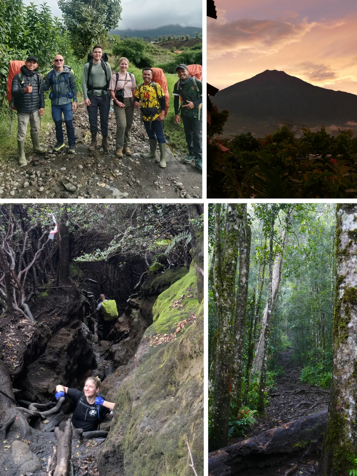 Bildergalerie der Besteigung des Mount Kerinci auf Sumatra mit Trekkingteam, Vulkan, Nebelwald und anspruchsvollen Wanderwegen