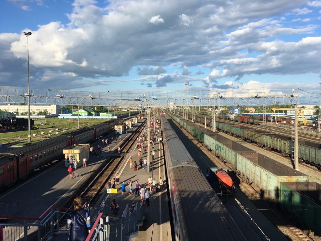 Bahnhof Transsibirische Eisenbahn traveljunkies