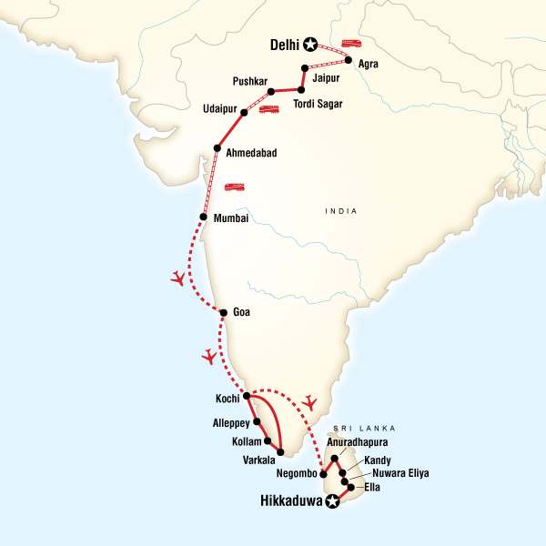 Abenteuer-Kombi Indien und Sri Lanka - preiswert reisen | traveljunkies