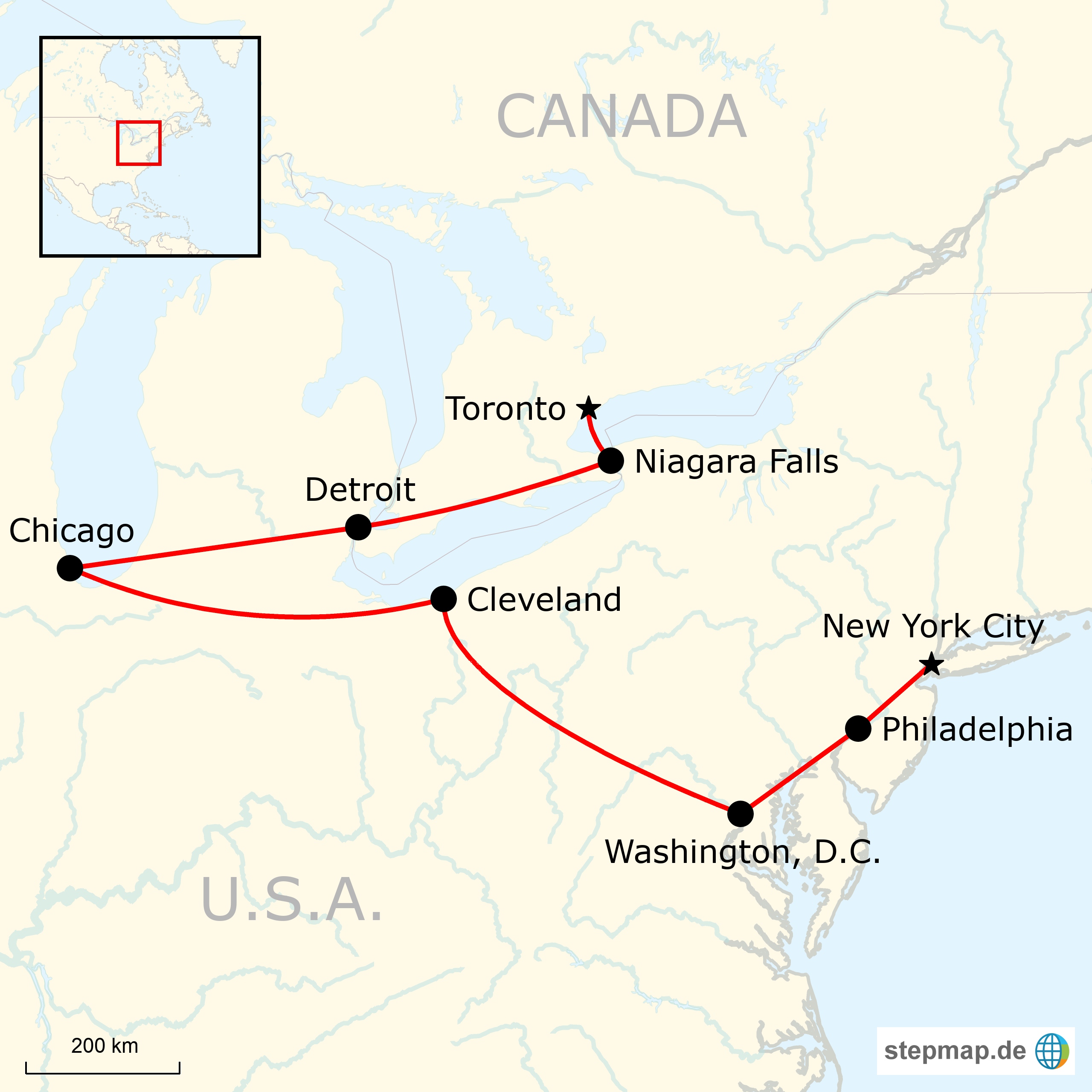 USA & Kanada Adventure: Von Toronto nach New York  traveljunkies.tours