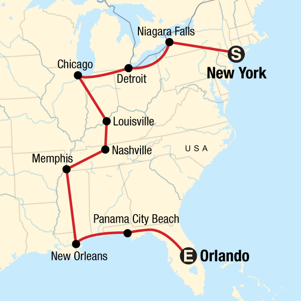 Von New York nach Orlando preiswert reisen traveljunkies.tours