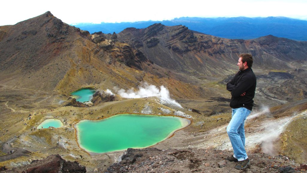 Tongariro Alpine Crossing aktive Gruppenreise Neuseeland Nordinsel traveljunkies